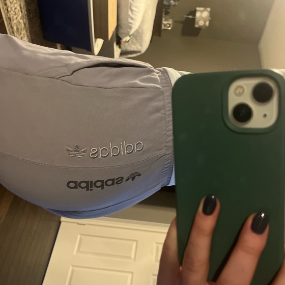 Lilac Adidas Brand with the Three Stripes Joggers - Picture 2 of 6